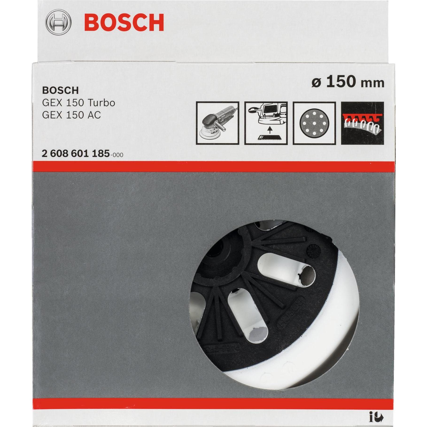 Thumbnail - Bosch Professional Zubehör, Schleifmittel, Schleifteller mittelhart, 150 mm, für GEX 125-150 AVE, GEX 150