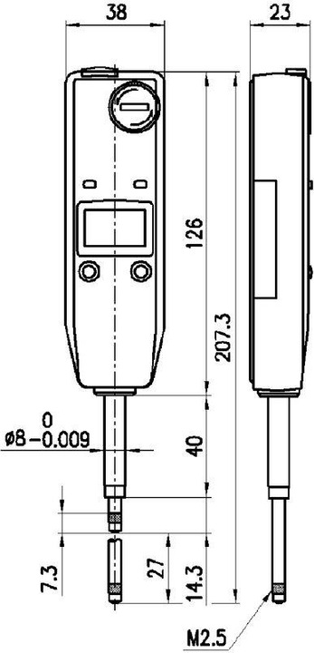 Actual product image Mitutoyo Dial gauge (2.54 cm)