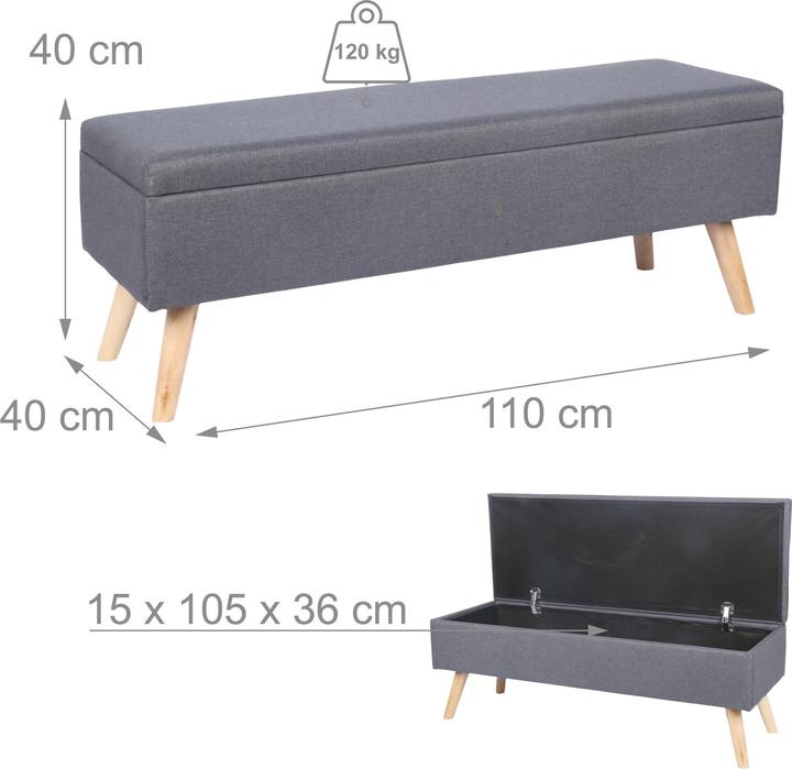 Produktbild Relaxdays Sitzbank (110 cm)