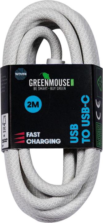 Image du produit Nobrand Greenmouse USB-C Data Cable 2m Woven GRS (2 m)