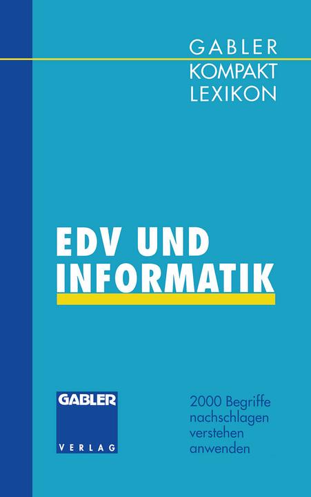 Image du produit Gabler Kompakt Lexikon EDV undInformatik (Allemand, Manfred Brown, 1993)