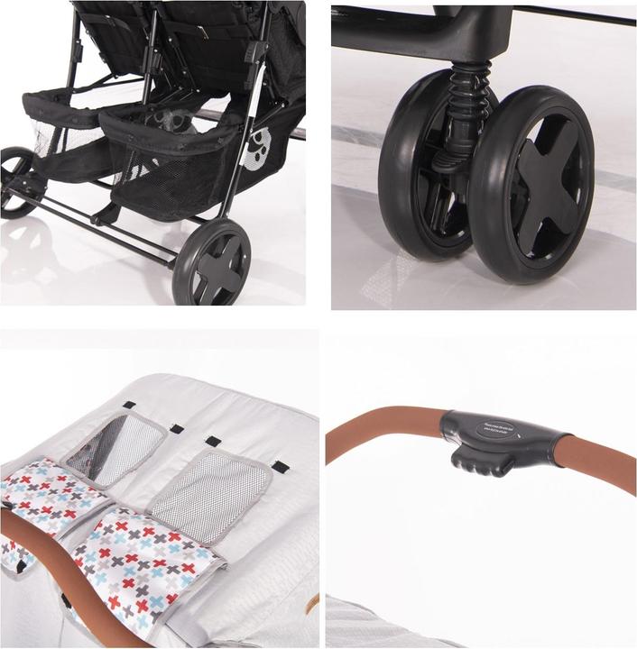 Produktbild Lorelli Zwillingswagen TWIN Wickeltasche