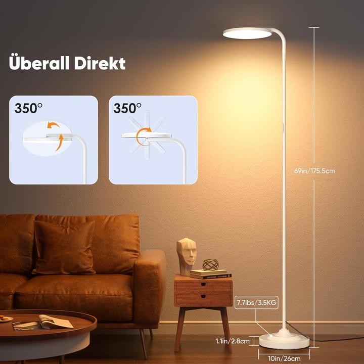 Image du produit LS LED Stehleuchte Circle Weiss
