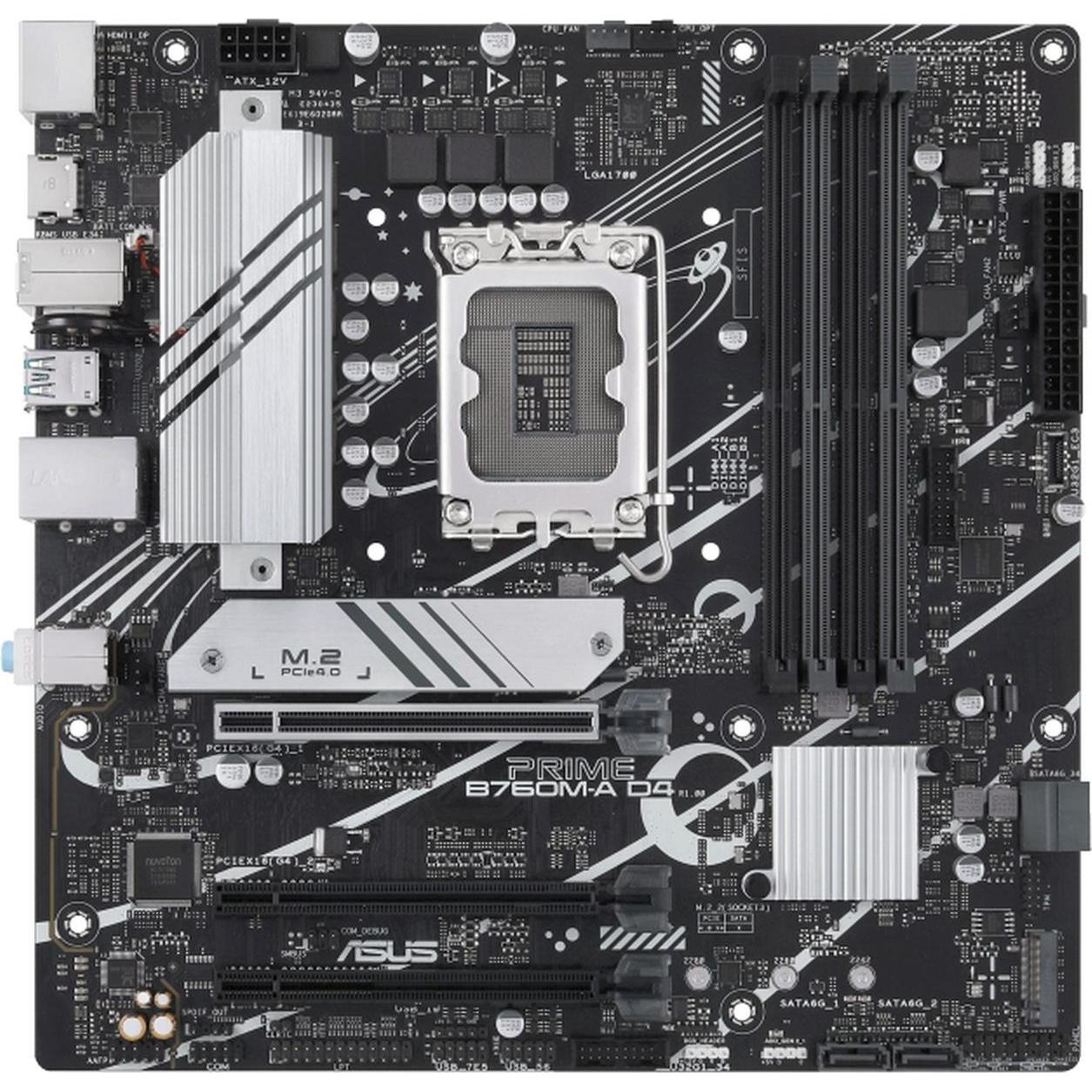 ASUS PRIME B760M-A D4-CSM (LGA 1700, Intel B760, mATX), Mainboard