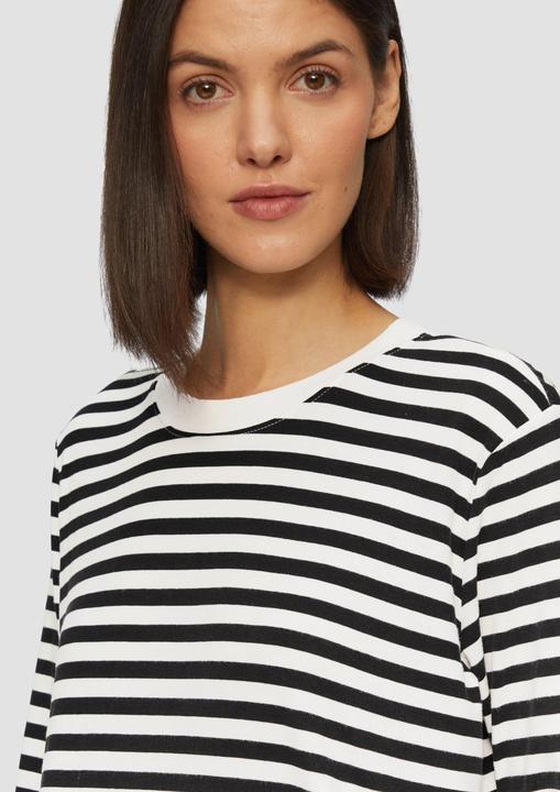 Actual product image S.Oliver T-Shirt Gestreiftes Langarmshirt aus Baumwolljersey (42)