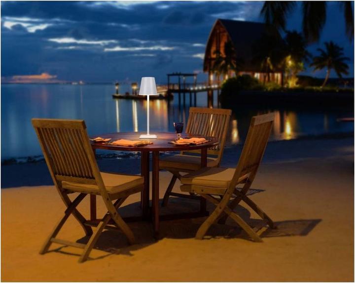 Actual product image Techly Kabellose LED-Tischleuchte Touch Weiss (320 lm)