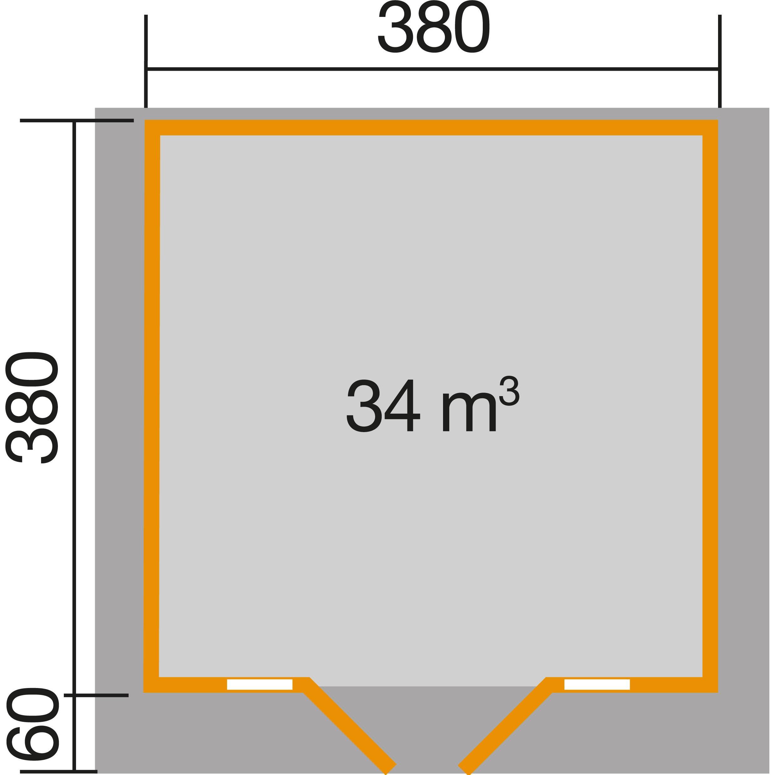 Thumbnail - Weka Holzbau, Gartenhaus + Gartenschrank, Weekendhaus 137 mit Fussboden