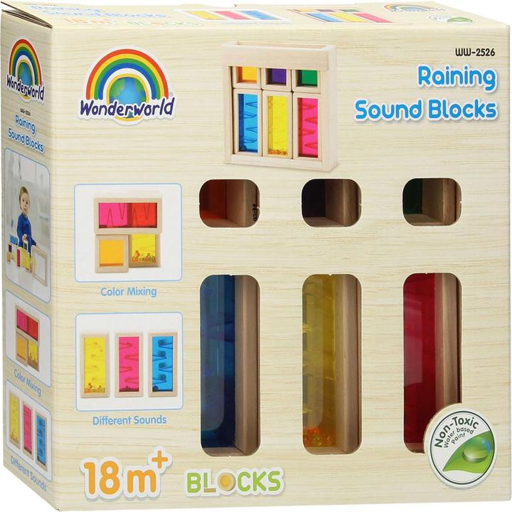 Actual product image Wonderworld Wooden sound blocks Rain