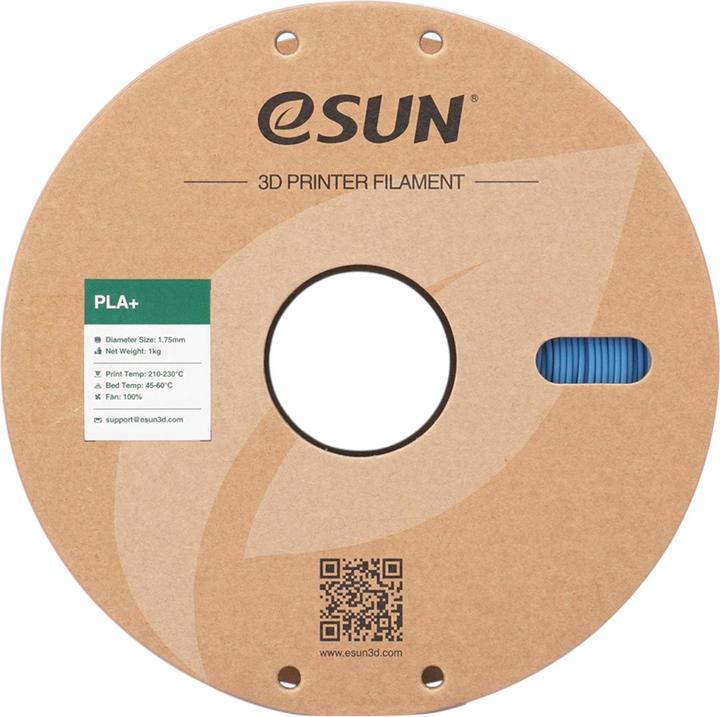 Actual product image eSUN PLA+ Dunst Blau Filament 1.75mm 1Kg (PLA+, 1.75 mm, 1000 g, Blue)