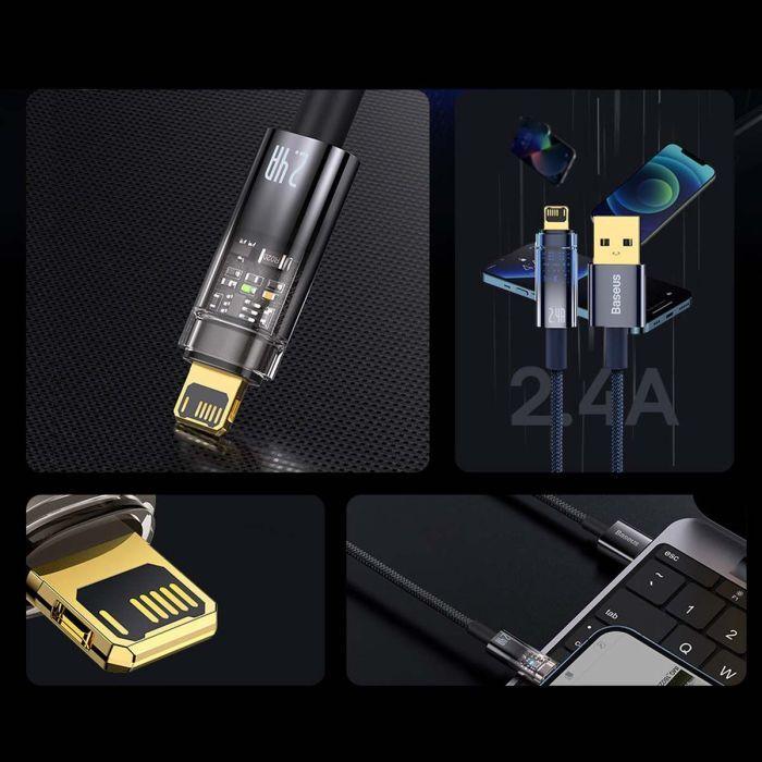 Produktbild Baseus USB A – Lightning (1 m, USB 3.0, 20 W)