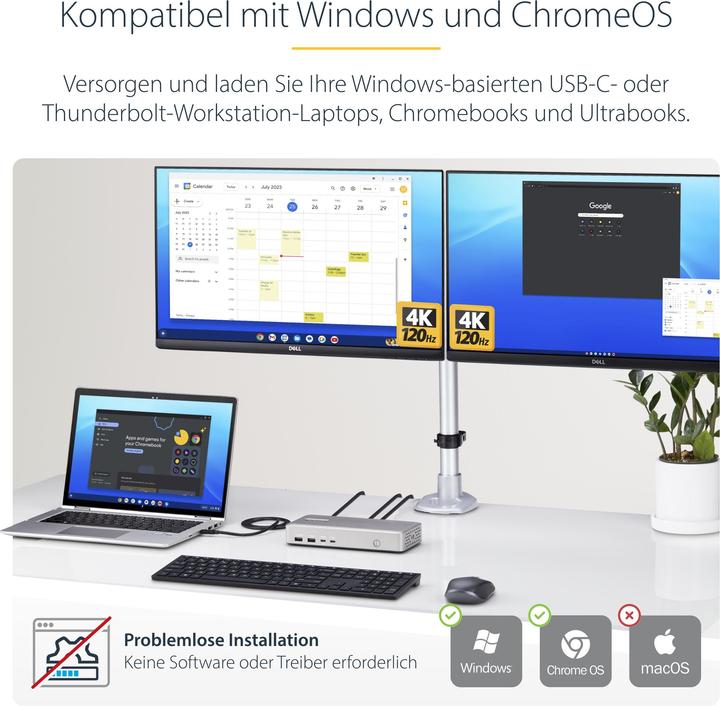 Produktbild StarTech Usb4 Docking Station Dual 4k