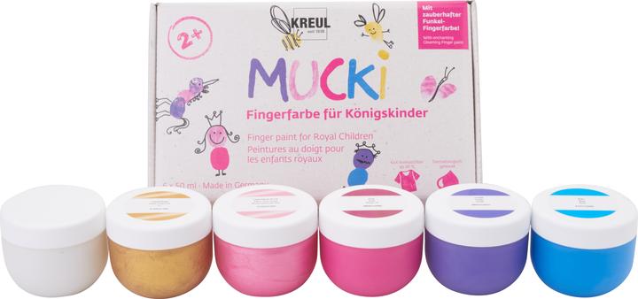 Immagine prodotto Kreul Mucki pittura a dita per bambini re (Vari colori, 300 ml)