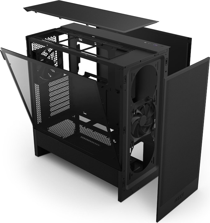 Actual product image NZXT H5 Flow ( 2024 ) (schwarz, Tempered Glass) (ATX, Mini-ITX, mATX, E-ATX)