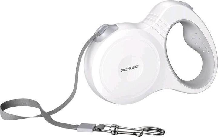 Actual product image Petsuper Dog Automatic Retractable Leash 5m (white) (Dog, Walks)