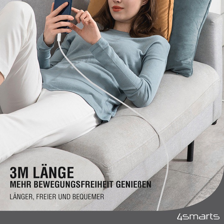 Actual product image 4smarts USB C – USB C (3 m, USB 3.2 Gen 1)