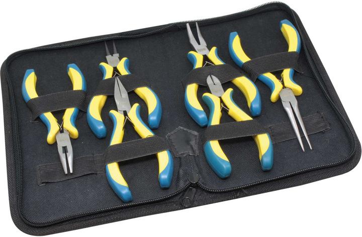 Modellbau Lindinger set de pinces de mécanique de précision 6 pcs. avec étui