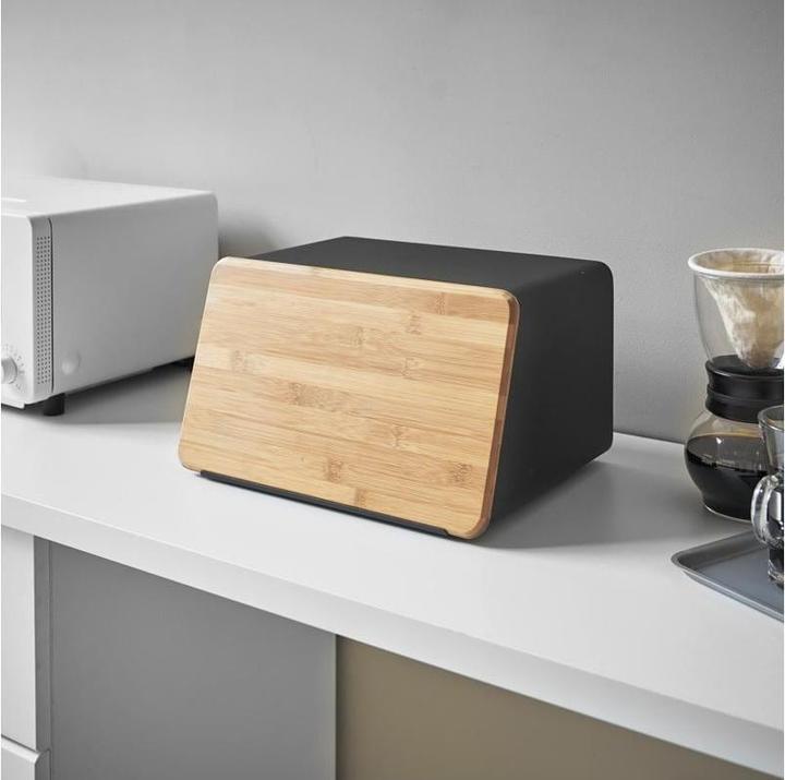 Actual product image Yamazaki Bread bin with removable lid TOWER
