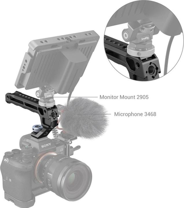 Actual product image SmallRig Top Handle with Cold Shoe (Lite) (Grip)