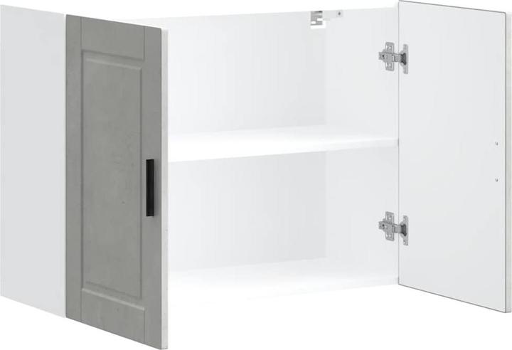Image du produit VidaXL Armoire murale de cuisine Porto Gris béton Matériau bois Armoire murale de cuisine (80 x 31 x 60 cm)