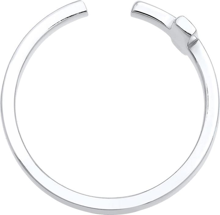 Image du produit Elli Bague Croix Géo Taille réglable 925 argent sterling (54, Argent 925)
