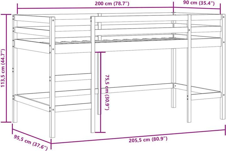 Produktbild vidaXL Idette (90 x 200 cm)