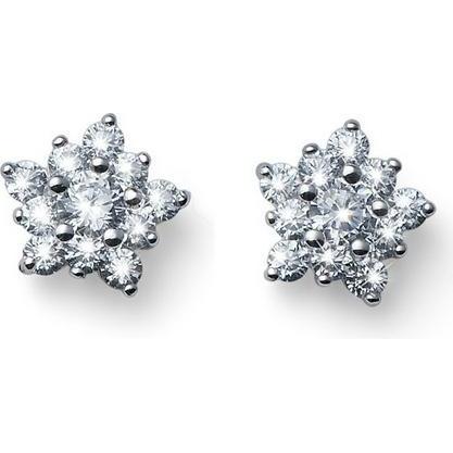 Oliver Weber Collection, Ohrringe, Oliver Weber - Silver Star Earrings Subtle 62080R