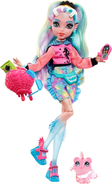 Immagine prodotto Monster High Bambola Lagoona Blu con animale domestico e accessori