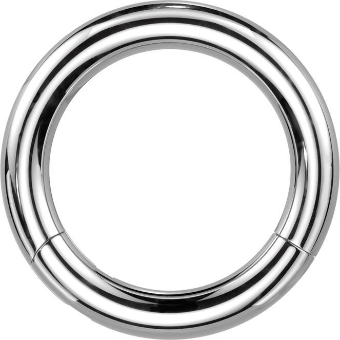 Actual product image Star Piercing Segment ring hinged silver (Titanium, without brass)