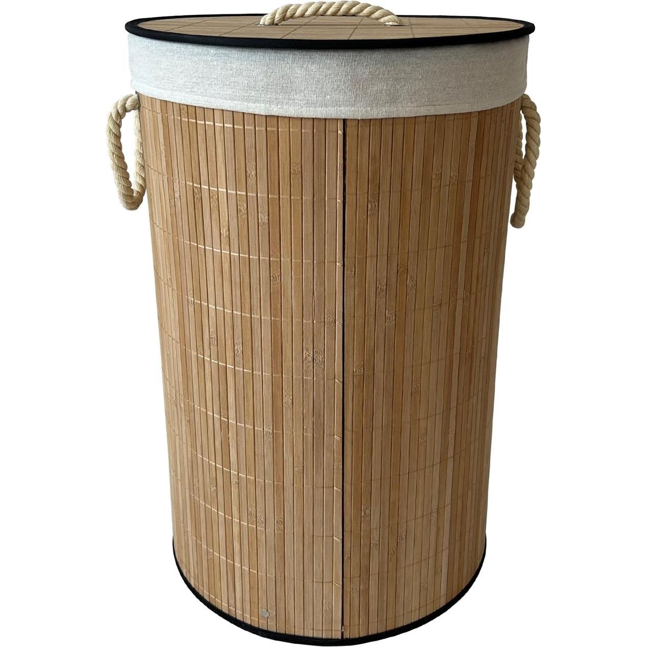 HTI-Living, Wäschekorb, Wäschesammler 66 Liter Briena rund (66 l)
