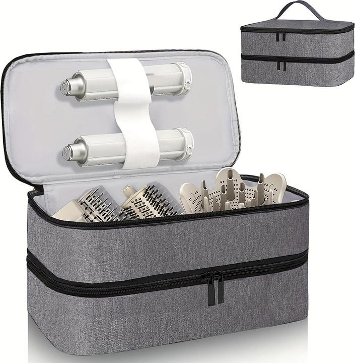 Actual product image Only-Bags.Store Zweilagige Haartrockner-Reisetasche - Wasserfeste, kratzfeste Organizer-Tasche mit hohem
