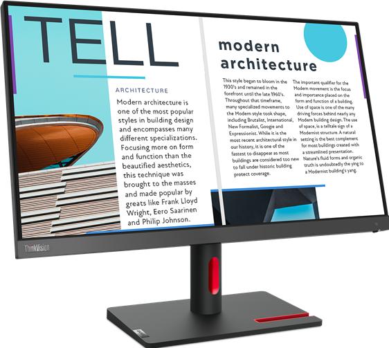 Actual product image Lenovo ThinkVision S25e-30 (1920 x 1080 pixels, 24.50")