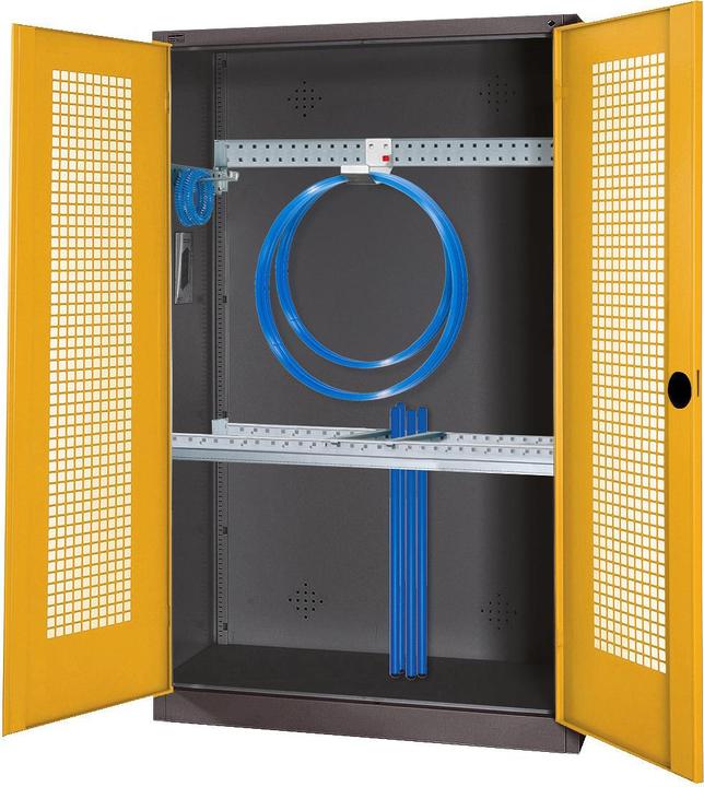 Immagine prodotto C+P Armadio modulare per attrezzature sportive con attrezzatura di base (HxLxP: 195x120x50 cm, con ante