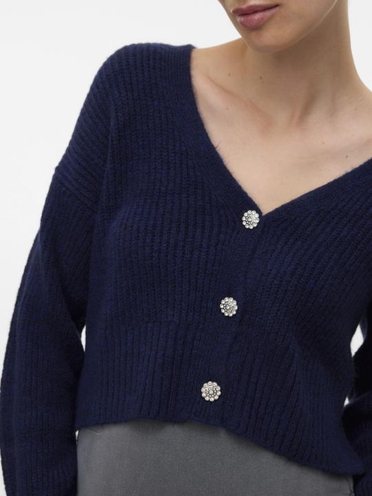 Image du produit Mamalicious Normal geschnitten V-Ausschnitt Tief angesetzte Schulter Strickjacke Strickjacke (XL)