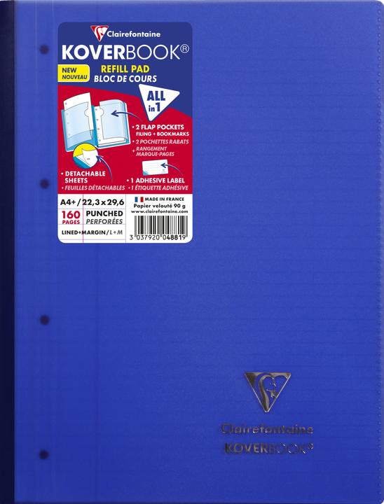 Actual product image Clairefontaine Koverbook (A4+, Lined, Soft cover)