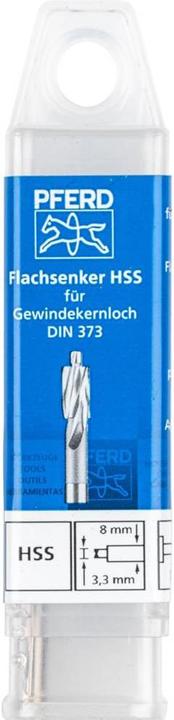 Produktbild Pferd FLS HSS DIN 373 8,0 GKL 25203115 Flachsenker 8 mm HSS 1 St. (8 Millimeter)