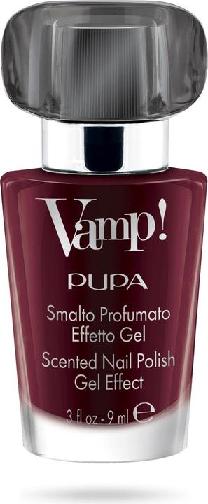 Pupa Milano Vamp! Scented Nail Polish intrepid red black 304 (304 Intrepid Red-Black, Farblack)