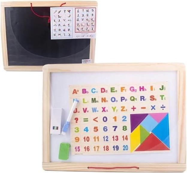 Lena Doppelseitige Tafel mit Kreide und Magnetmarker