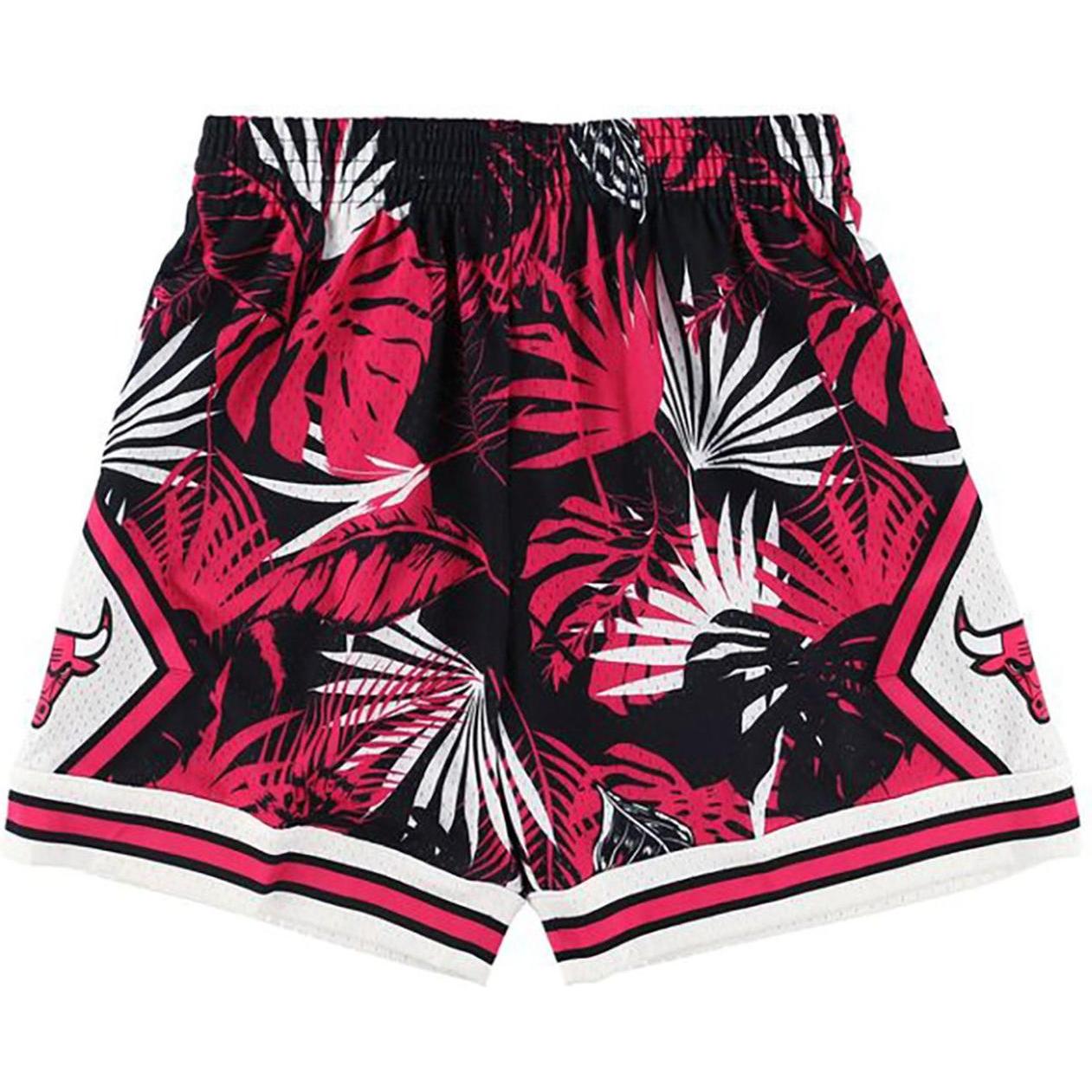 Mitchell & Ness, Herren, Shorts, TROPICAL Swingman Chicago Bulls Shorts - S, Schwarz, (S, XXL)