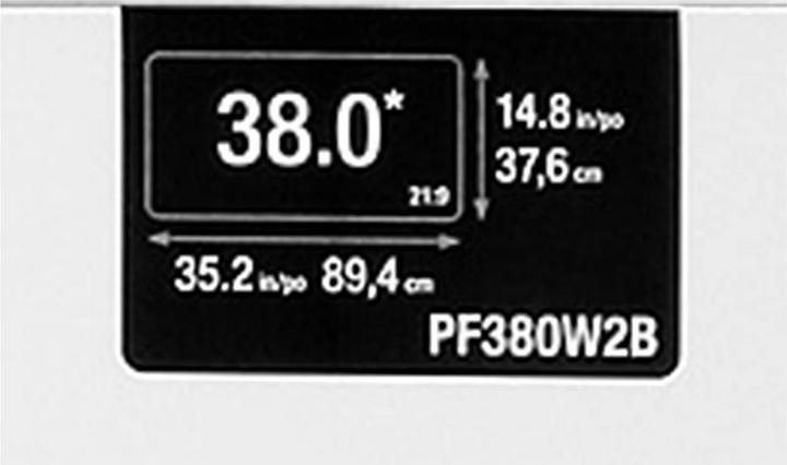 Immagine prodotto 3M PF380W2B (38", 21 : 9)