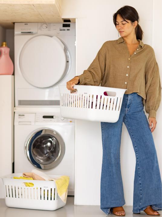 Image du produit Brabantia Wäschekorb Collect IT 2 x 40 l, Weiss (40 l)