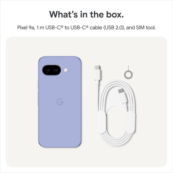 Image du produit Google Pixel 9a (128 Go, Iris, 6.30", SIM + eSIM, 48 Mpx, 5G)