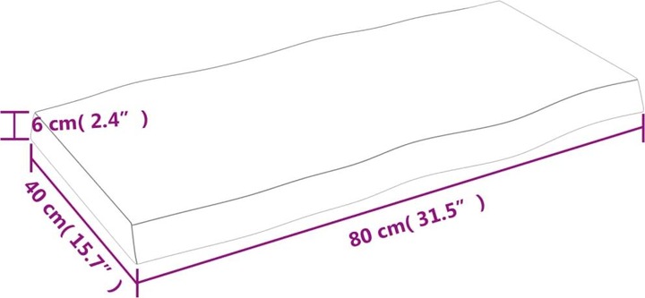 Actual product image VidaXL Nili (80 x 40 x 6 cm)
