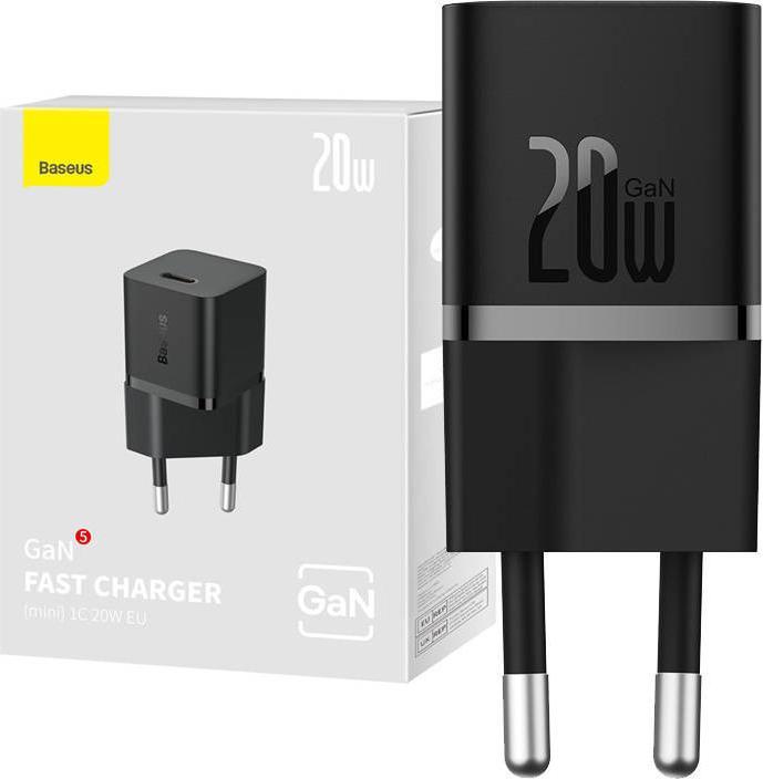 Productafbeelding Baseus Mini wandoplader GaN5 20W (zwart) (20 W)