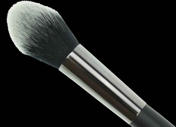 Actual product image Powder brush tulip shape (1) made of finest Toray hair, round ferrule, length: 20 cm (Powder)