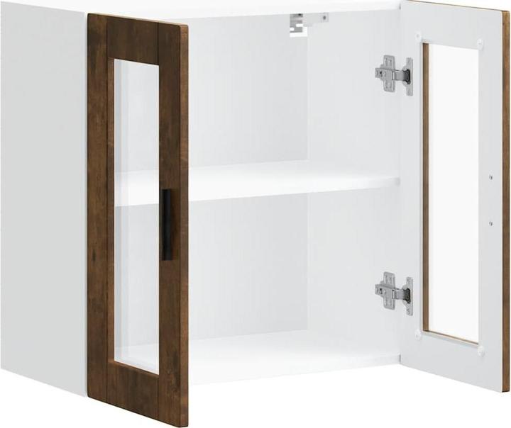Immagine prodotto VidaXL Armadio a muro per cucina con anta in vetro Porto rovere fumé Armadio a muro per cucina (60 x 31 x 60 cm)
