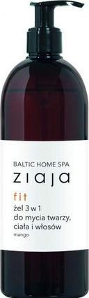 Actual product image Ziaja Baltic Home Spa Fit żel 3w1 do mycia twarzy ciała i włosów Mango 500ml (500 ml)