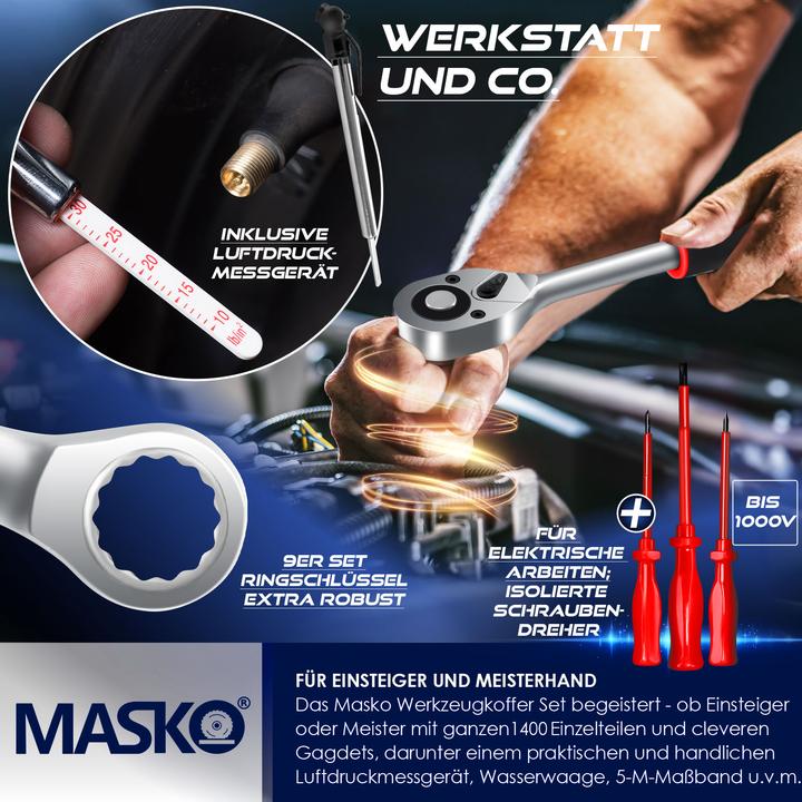 Actual product image Masko Toolbox (1400 pieces)