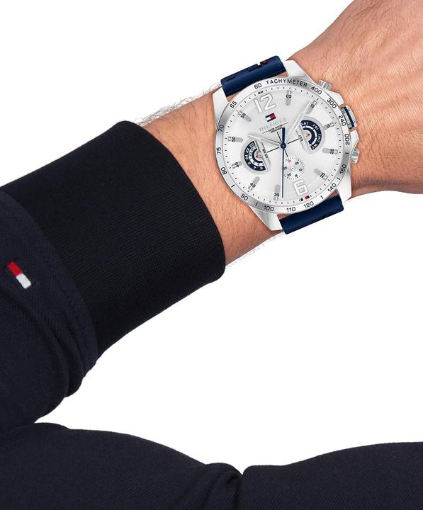 Actual product image Tommy Hilfiger Analog Multifunction Quartz Watch (Analogue wristwatch, 46 mm)