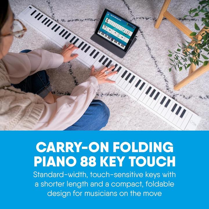 Productafbeelding Blackstar CARRY ON inklapbare piano 88 TOUCH, wit (88 Sleutels)