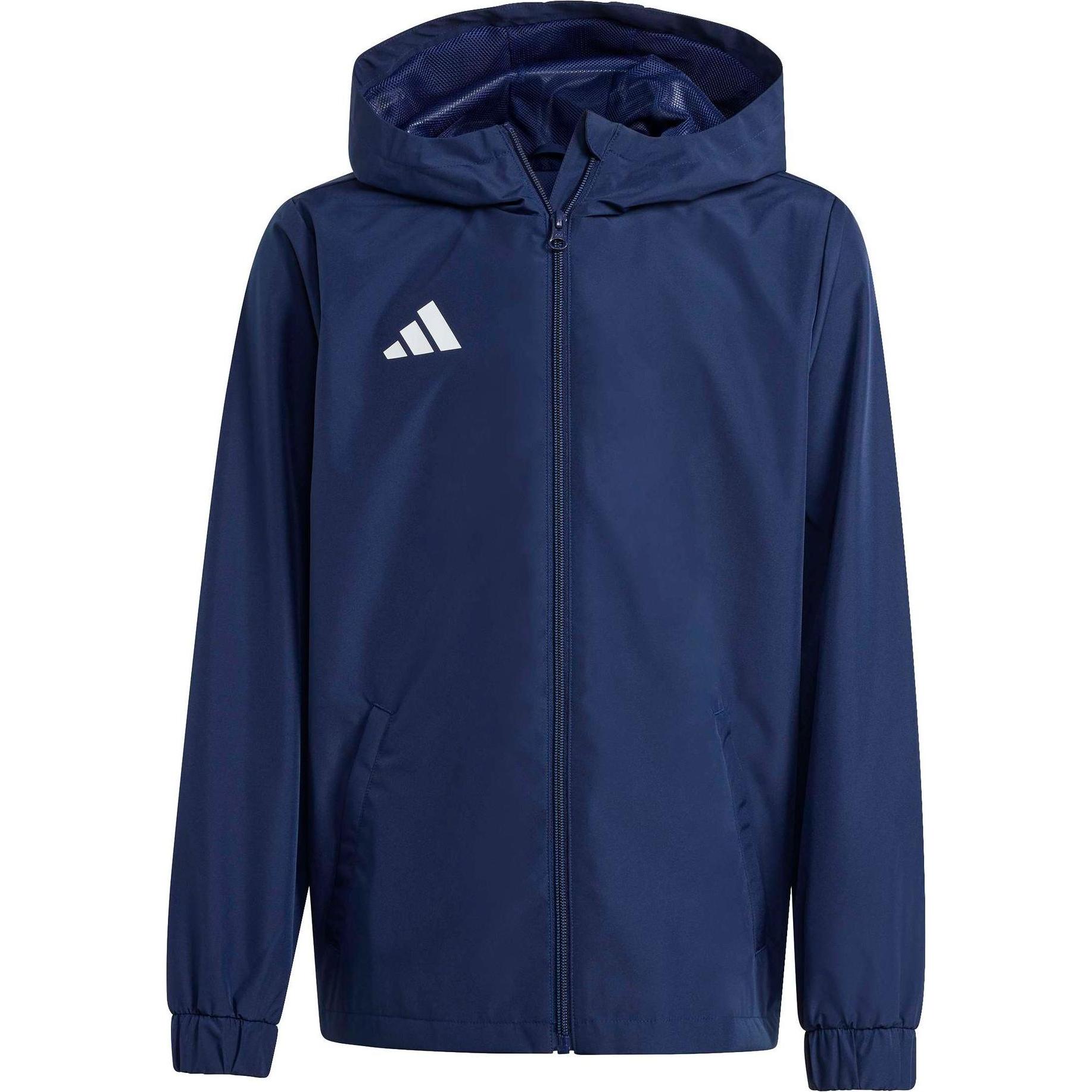 Adidas, Bambini, Giacca da corsa, Junior Entrada Jacke (128), Blu, Bianco, 128